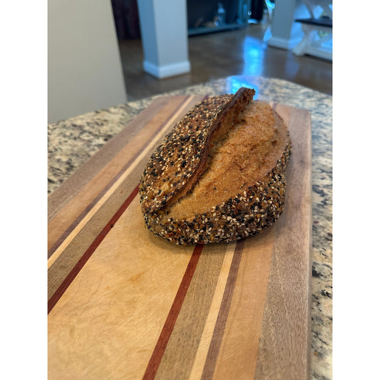 Everything but the "bagel" sourdough loaf